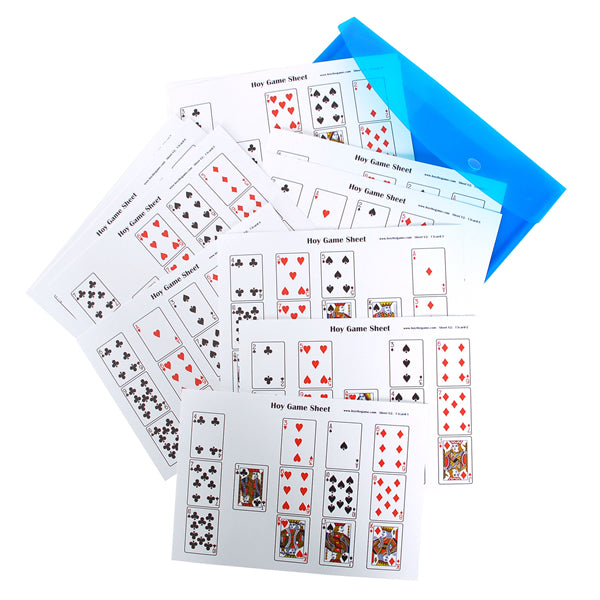 13 Card Hoy Game Sheets - A5 Version