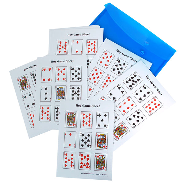 9 Card Hoy Game Sheets - A5 Version